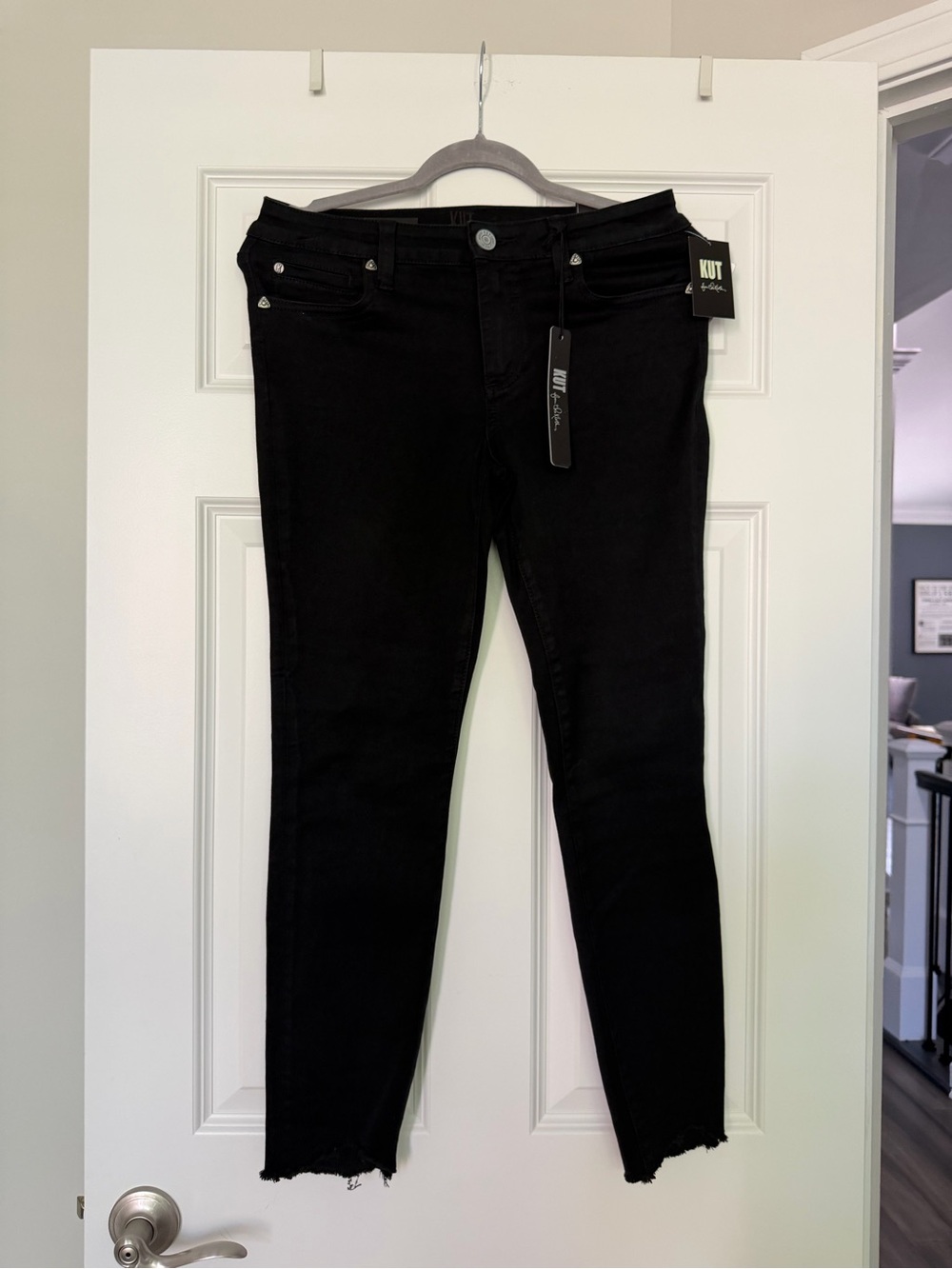 NWT Kut from the Kloth Black Carlo Skinny Ankle Jeans - Picture 4 of 8